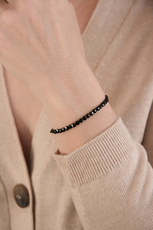 Bransoletka black/spinel Made By M