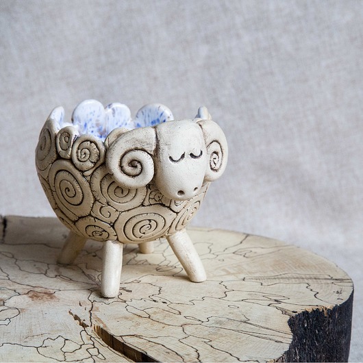 miski i misy Baran ceramiczny misa