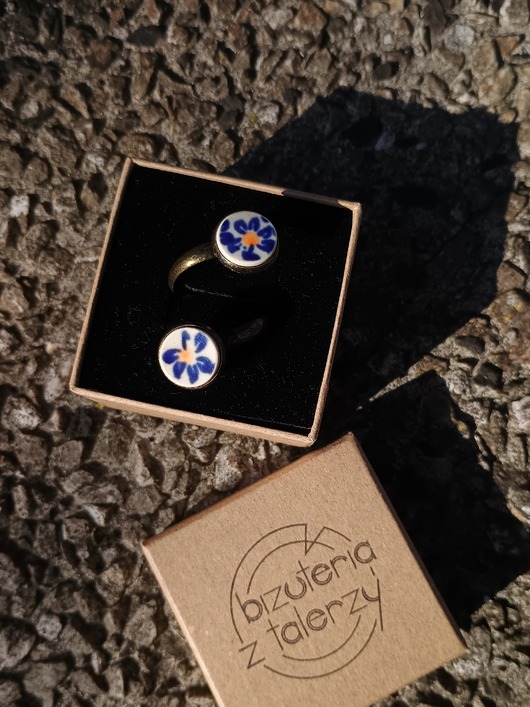 pierścionki - różne Pierścionek Bolesławiec podwójny