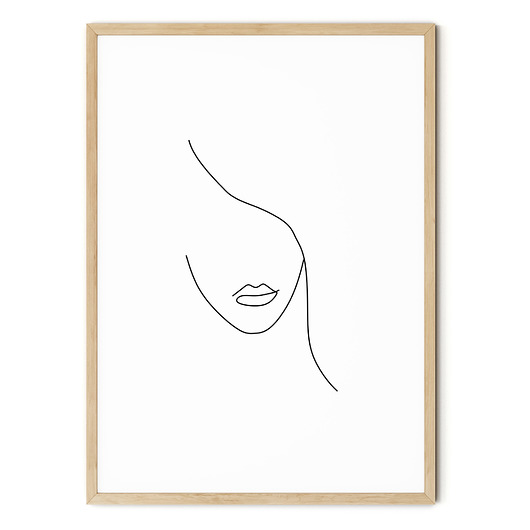 Plakat abstrakcyjny One line body no. 4 myscandi