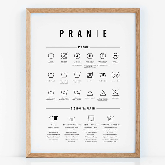 plakaty Plakat PRANIE 