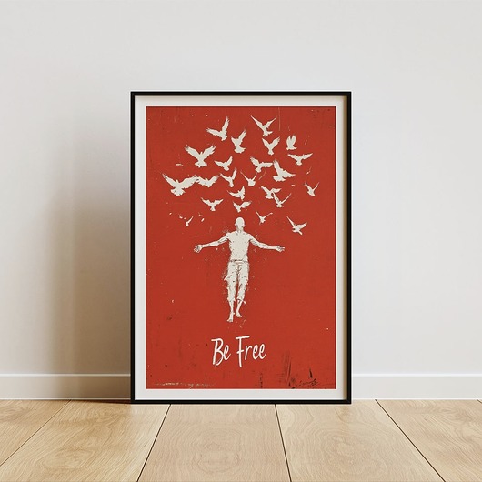 plakaty Plakat - Be free