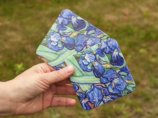 Zestaw 4 małych podkładek pod kubki - van Gogh Vivalarte