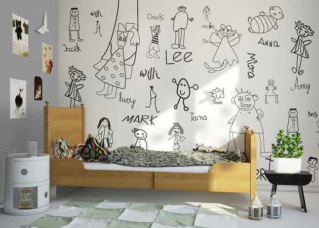 naklejki ścienne do pokoju dziecka Mural Friends