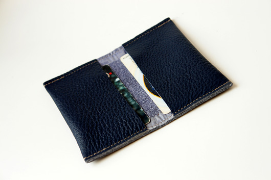 Etui ,wizytownik Navy Pansy