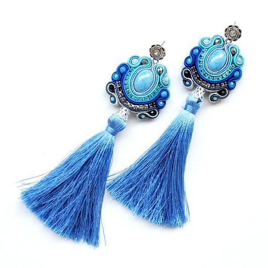 kolczyki soutache Sutaszowe kolczyki MAROKO _ EXPRESS