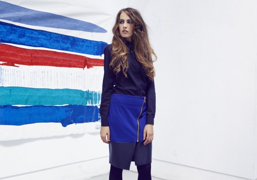 Classy skit with asymmetric zipper SP103 Lanti
