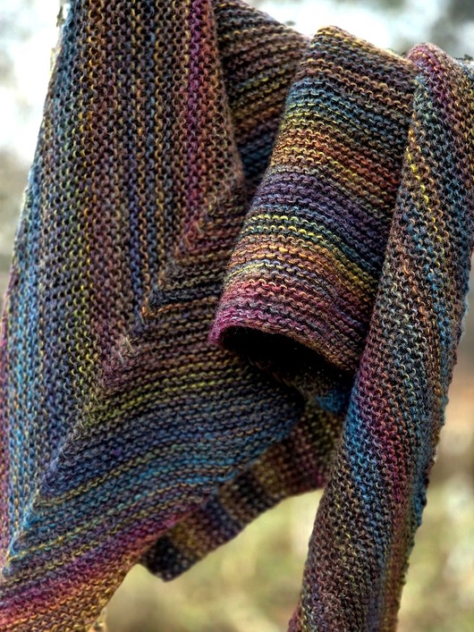 szale damskie Pełna jesieni / chusta strzałka