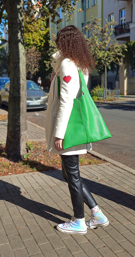 torby XXL Zielony worek na ramię