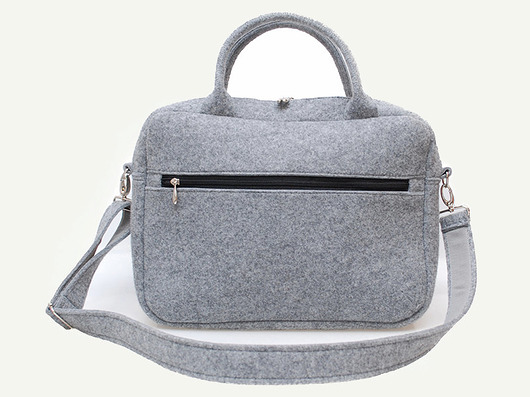 Torba na Laptopa 15 szara filc Totostyle