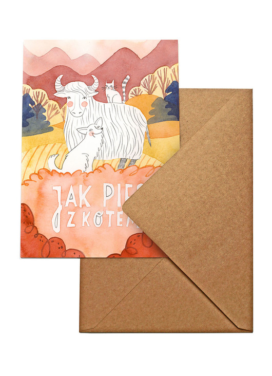 Jak pies z kotem - kartka okolicznościowa Czary Malary