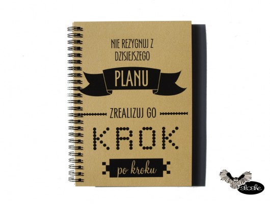 Notes z eko papieru Nie rezygnuj z dzisiejszego  Sowia Aleja