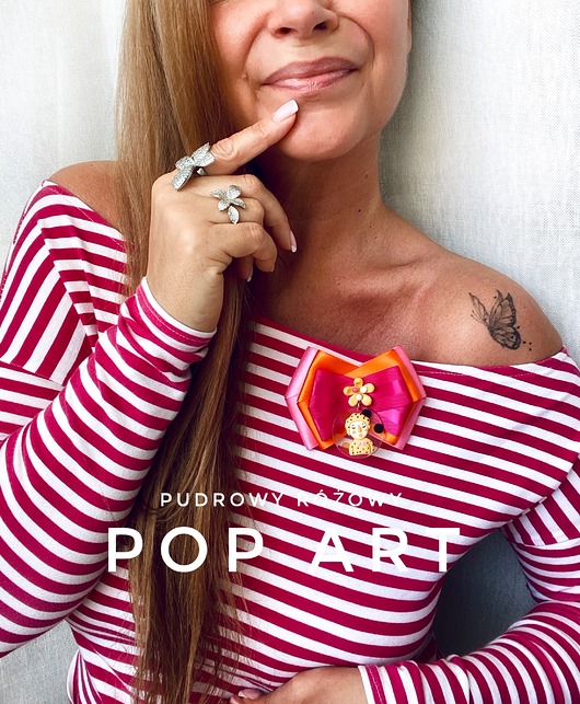 broszki Nowa Kolekcja ART z postaciami 3d wyrwanymi z obrazu