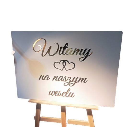 dodatki ślubne Tablica Powitalna na ślub wesele