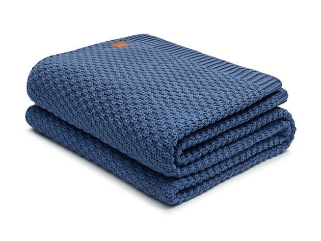 koce i narzuty Mięciutki i delikatny koc XXL - granatowy /denim
