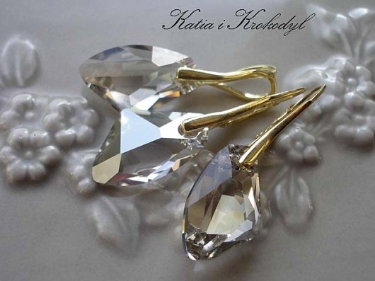 kryształ Swarovski w złocie Galactic Katia i krokodyl