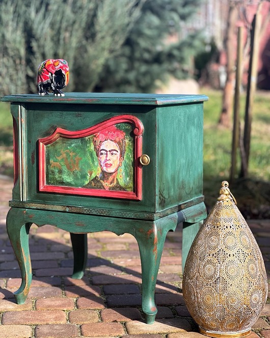komody i szafki Kolorowa szafka z Fridą Kahlo, pojedynczy egzemplarz
