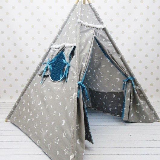 Namiot tipi Szaro Turkusowy Enitka Sweet Baby Room