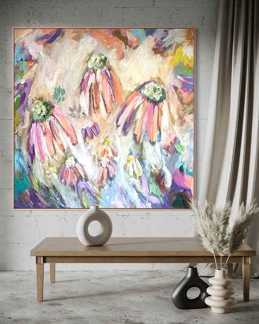 obrazy Obraz abstrakcyjny 100x100 cm