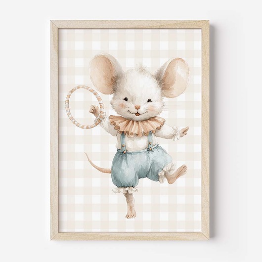 obrazy i plakaty do pokoju dziecięcego Plakat Na Ścianę Dla Dzieci Bajkowy Cyrk nr. 4