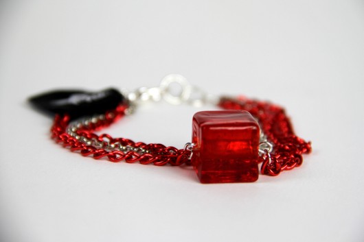 Bransoletka Red cube Frifru