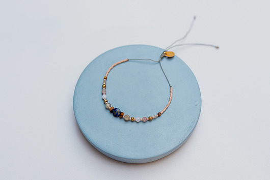 bransoletki z kamieni naturalnych Bransoletka Ochronna - Lapis Lazuli Chalcedon Labradoryt