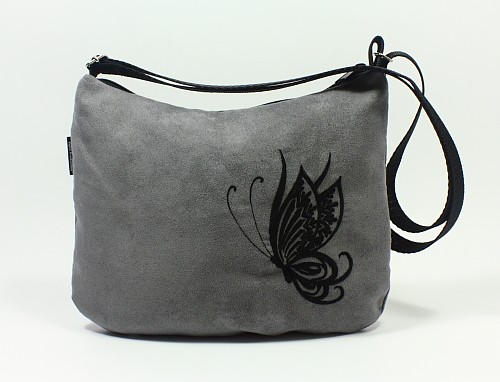 black butterfly on grey RękaProduction