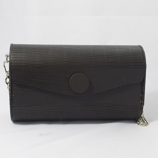 Drewniana czarna torebka iziartwear