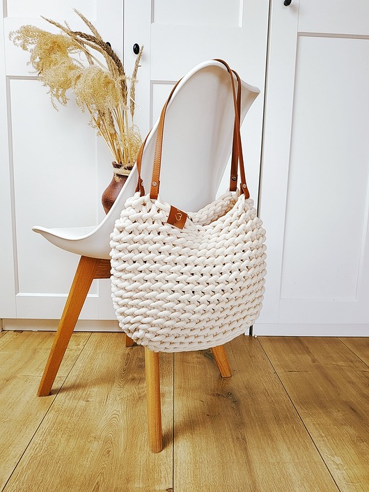 torby na ramię Torba na ramię " Boho Weave Bag" kolor Ecru