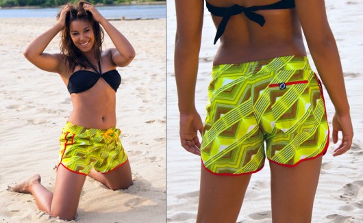 Green African Shorts # 1 Arriba