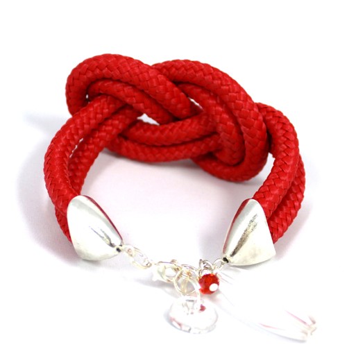 Bransoletka Red Loop Rope LOVINA PRINTS