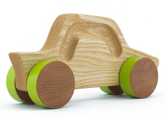  Samochód drewniany z jesionu - sedan Logsy