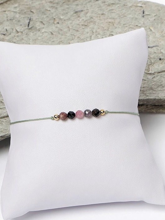 Bransoletka na sznurku z Turmalinami Gleeme Jewellery