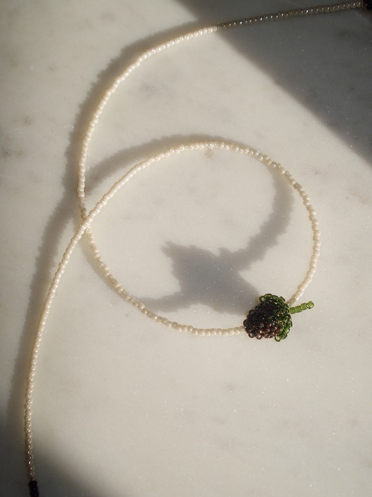 chokery Naszyjnik - lampone marrone