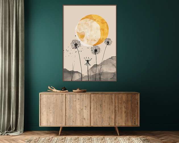 plakaty Dmuchawiec - Plakat, druk - Chiński Orient, Harmonia Zen, Roślinny #12