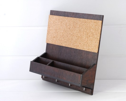 Organizer na ścianę, stojak na ulotki 30x34 Silva Drewniane Dekoracje