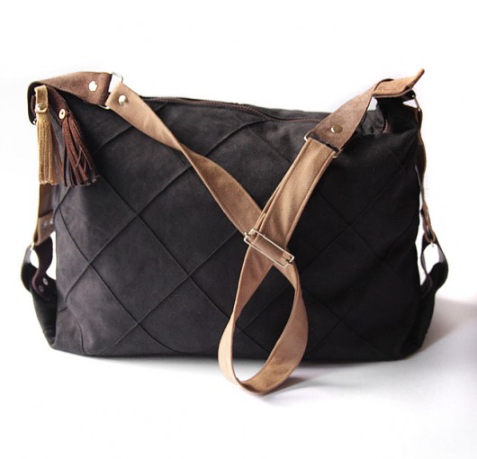 torba - black&brown&squares - elfagado