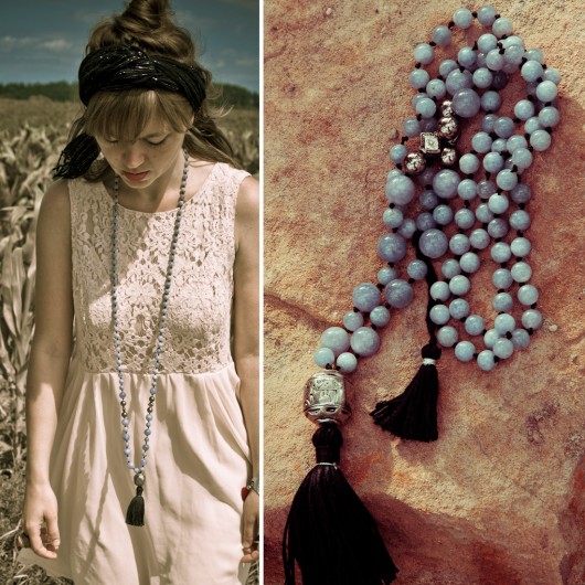 OASIS MALA naszyjnik / anhydryt jedwab NOMAD ACCESSORIES