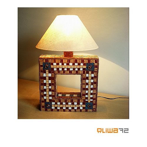 Lampa mozaikowa DO KWADRATU oliwa72