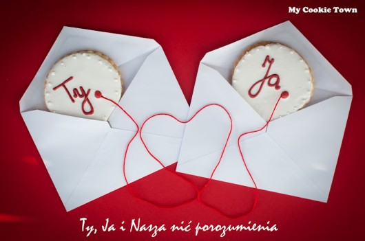 Ciasteczka walentynkowe - nić porozumienia My Cookie Town