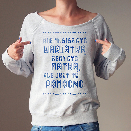Wariatka Bluza dla karmiących matek ONE MUG A DAY