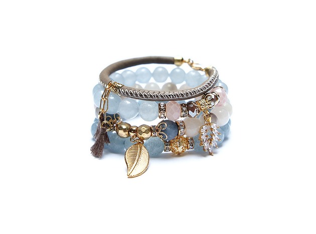 bransoletki z kamieni naturalnych Light pastel colours vol. 14  /23.10.24/ - set