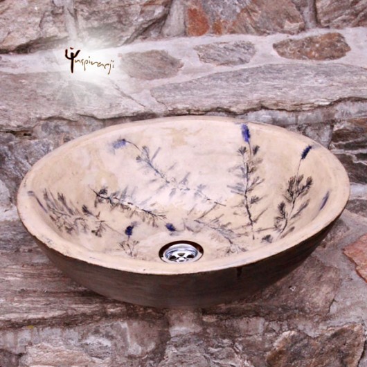 Ceramiczna umywalka - z natury lawenda #2 w inspiracji