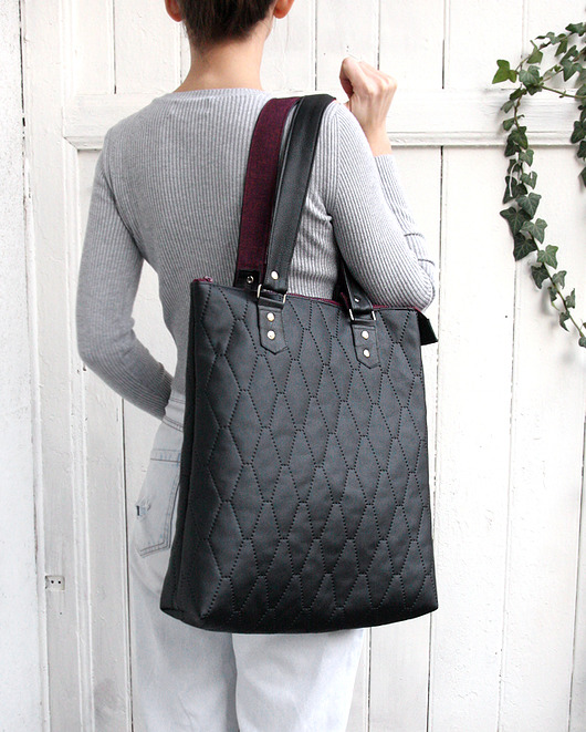 torba xl pik -black&burgundy- elfagado