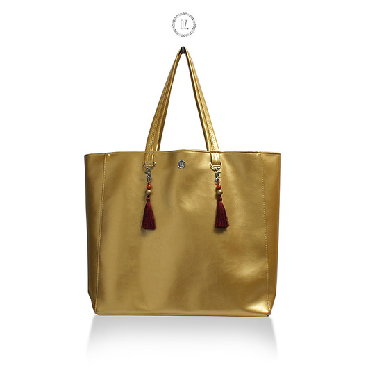 Torba XL GOLD CABERNET shopper ekologiczna skóra Bags of OZ