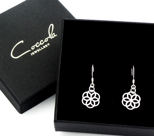 KOLCZYKI SREBRO 925 Z ROZETKAMI  Coccola JEWELLERY