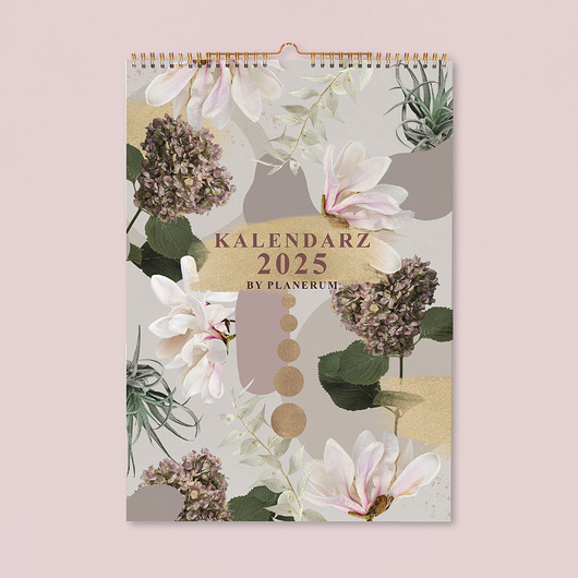 kalendarze i plannery Kalendarz ścienny na Spirali Collage Garden A3 Premium 2025