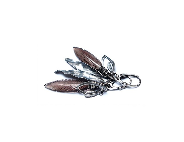 kolczyki z kamieniami Pióropusze vol. 4  kolczyki