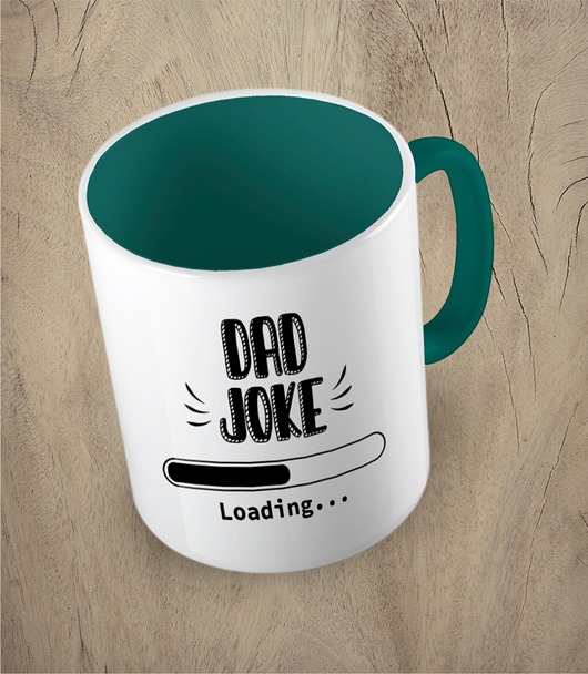 kubki Kolorowy kubek z hasłem DAD JOKE - mix kolorów