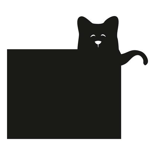 naklejki ścienne do pokoju dziecka Naklejka tablicowa Funny Band cat 75x86cm